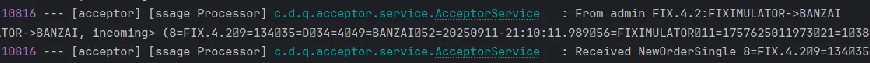 FIX Protocol Java Spring Boot